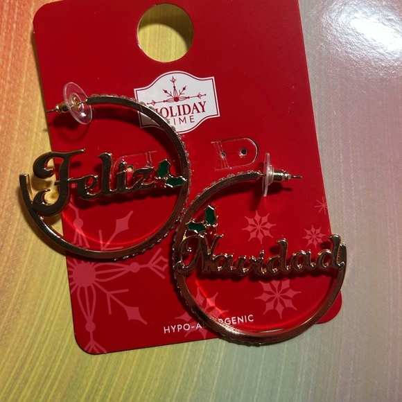 Feliz‎ Navidad earrings - Picture 2 of 12
